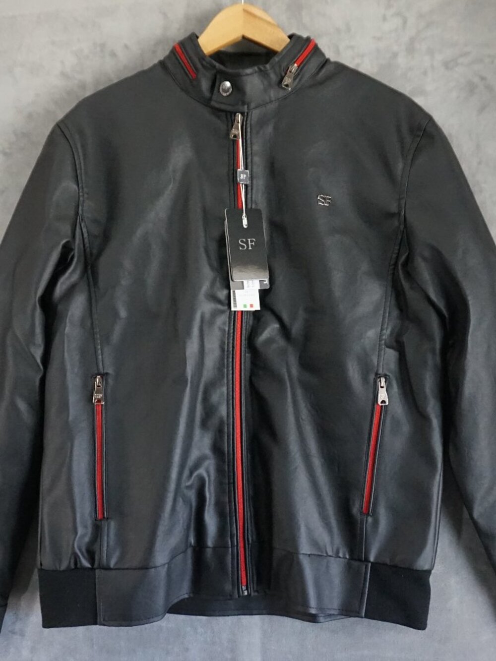 SUPERLATIVE FASHION leather bomber made in Italy